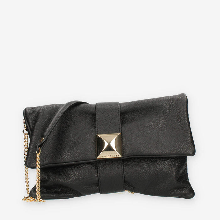 Marc Ellis Peonia Pyramid Borsa a tracolla nera