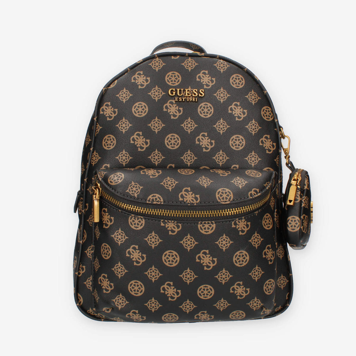 Guess House Party Zaino logato marrone