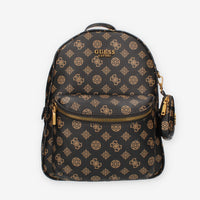 Guess House Party Zaino logato marrone