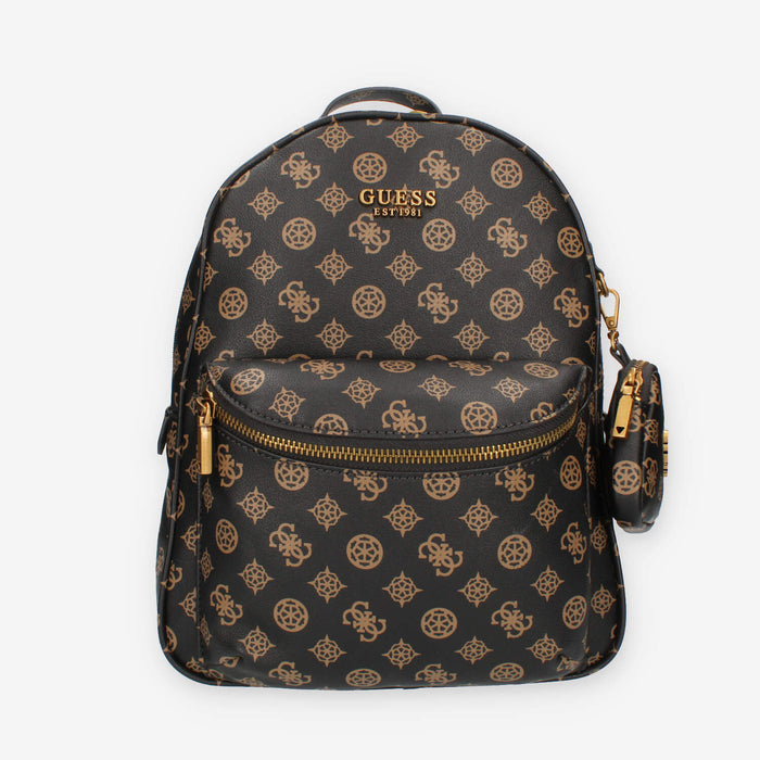 Guess House Party Zaino logato marrone