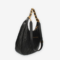 Guess Triana Borsa nera a spalla trapuntata con borchiette