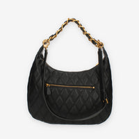 Guess Triana Borsa nera a spalla trapuntata con borchiette
