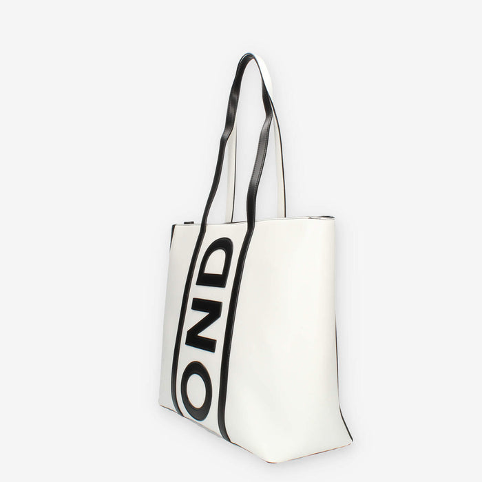John Richmond Borsa Shopping bianca e nera