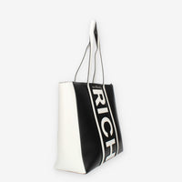 John Richmond Borsa Shopping bianca e nera