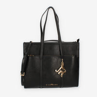 John Richmond Kuzon Borsa shopping nera e oro con charm