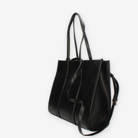 John Richmond Kuzon Borsa shopping nera e oro con charm