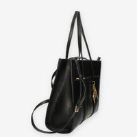 John Richmond Kuzon Borsa shopping nera e oro con charm