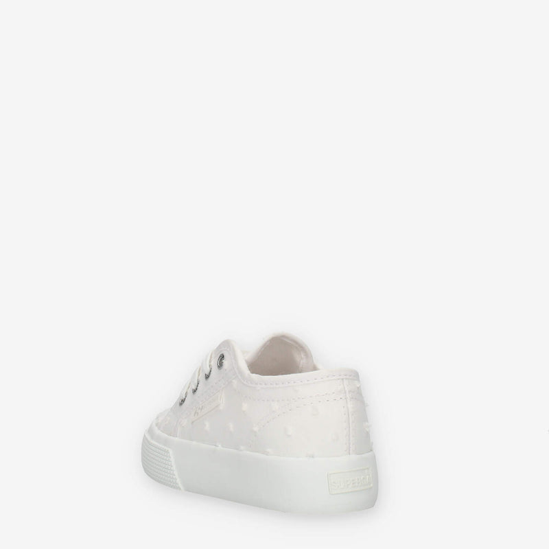 Superga 2730 Plumetis Sneakers basse bianche da bimba