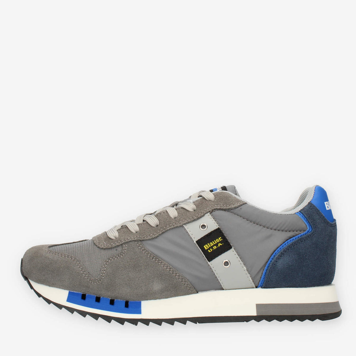 Blauer Queens Sneakers da uomo in camoscio e tessuto grigie e blu