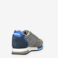 Blauer Queens Sneakers da uomo in camoscio e tessuto grigie e blu
