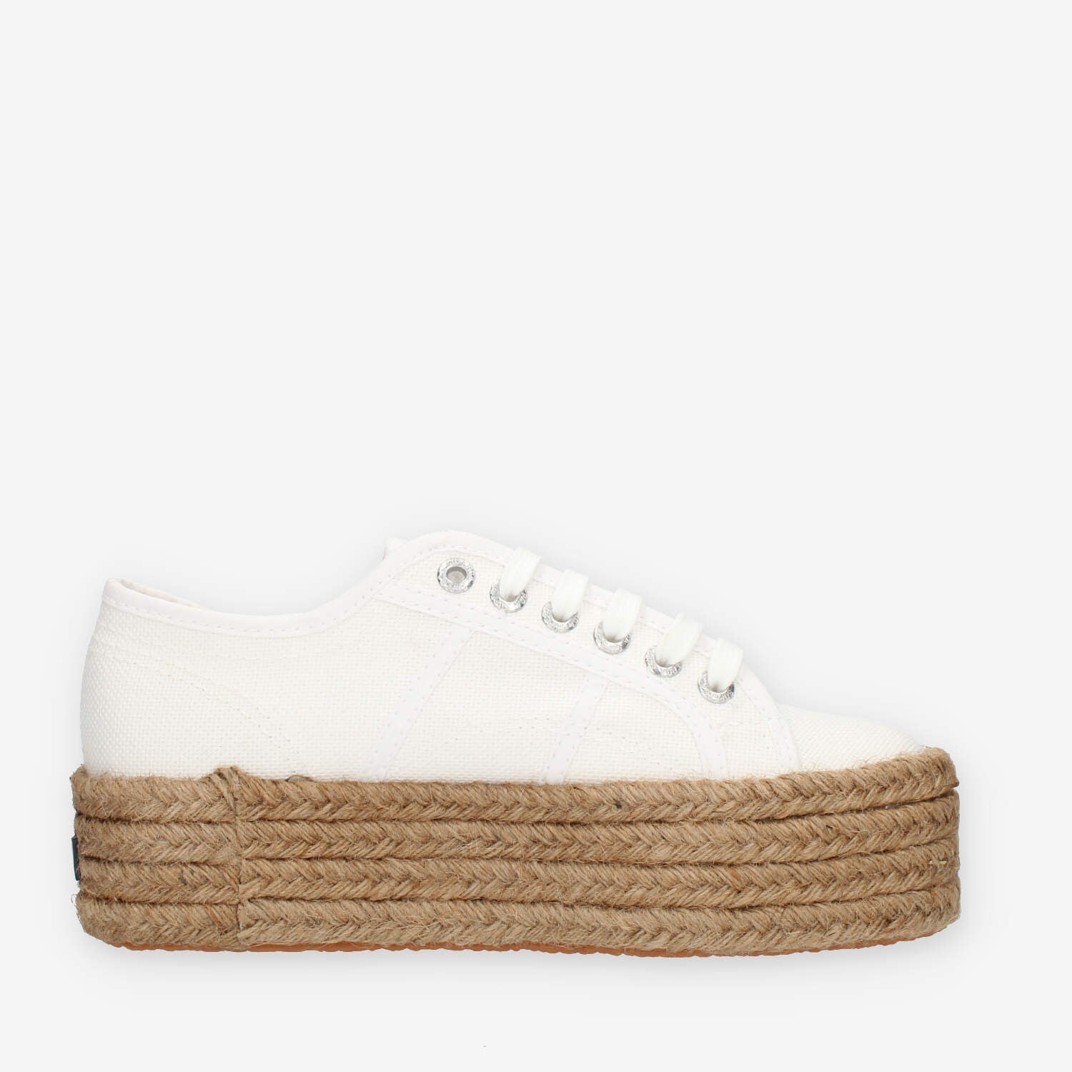 Superga 2790 Rope Sneakers bianche con zeppa in corda Sorrentino Shop