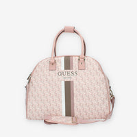 Guess Wilder Travel Borsone da viaggio a 3 scomparti logato rosa