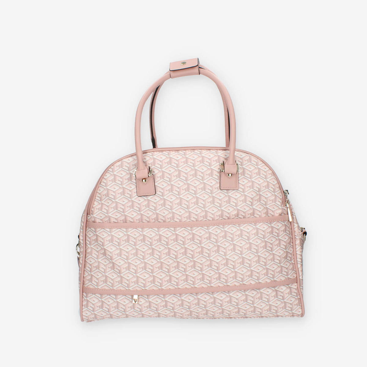 Guess Wilder Travel Borsone da viaggio a 3 scomparti logato rosa