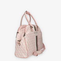 Guess Wilder Travel Borsone da viaggio a 3 scomparti logato rosa