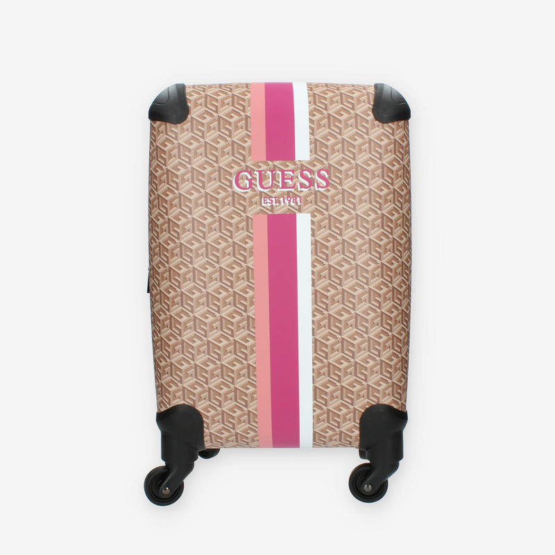 Guess Wilder 18 in 4-WHEELER Trolley da cabina taupe logato