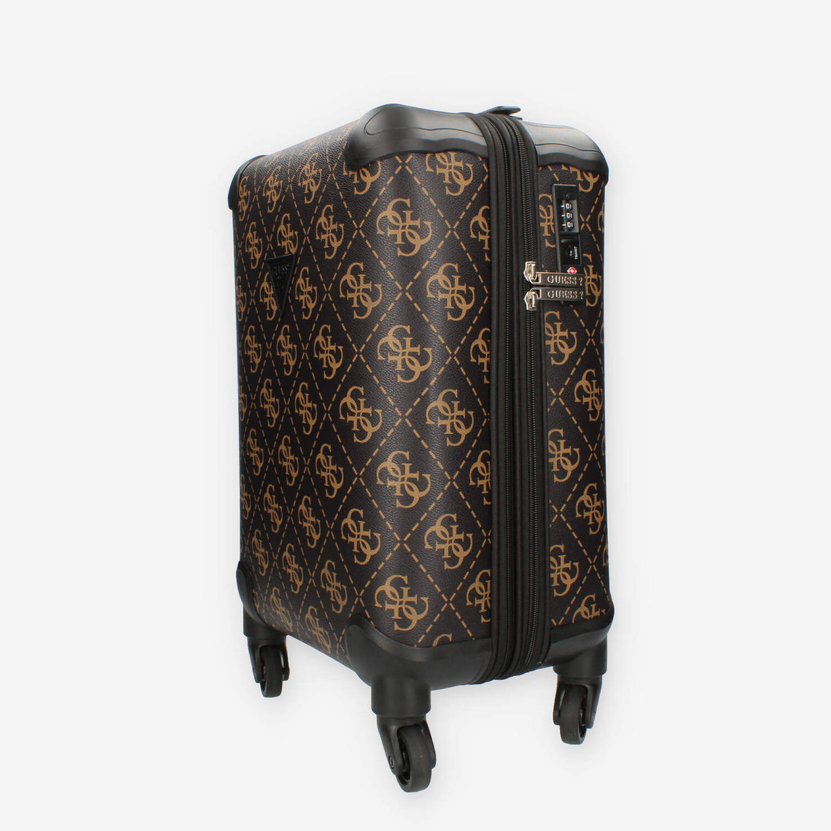 Guess Berta 18 in 4-WHEELER Trolley da cabina marrone logato