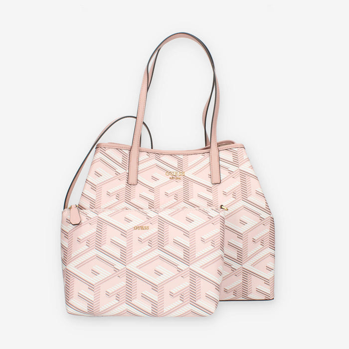 Guess Vikky Borsa Shopping grande rosa con pochette interna