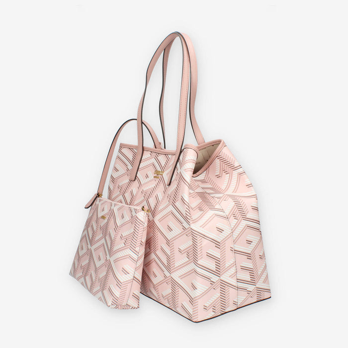 Guess Vikky Borsa Shopping grande rosa con pochette interna