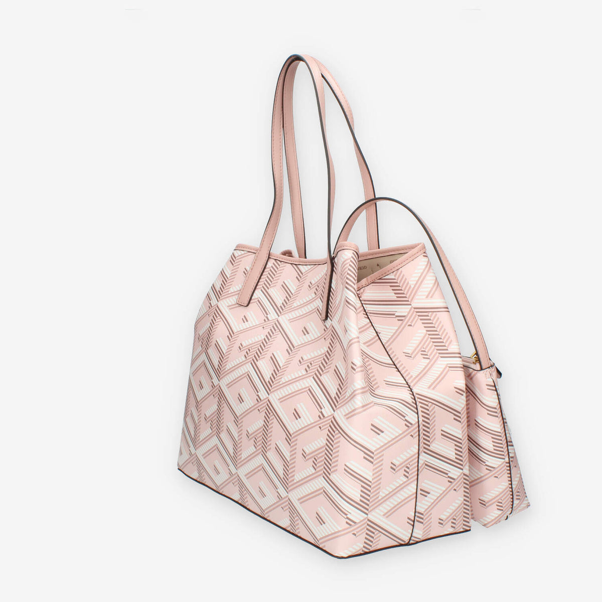 Guess Vikky Borsa Shopping grande rosa con pochette interna