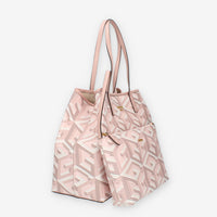 Guess Vikky Borsa Shopping grande rosa con pochette interna