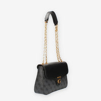 Guess Rossana Borsa a tracolla logata grigio e nero