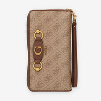 Guess Izzy portafogli marrone logato con polsiera