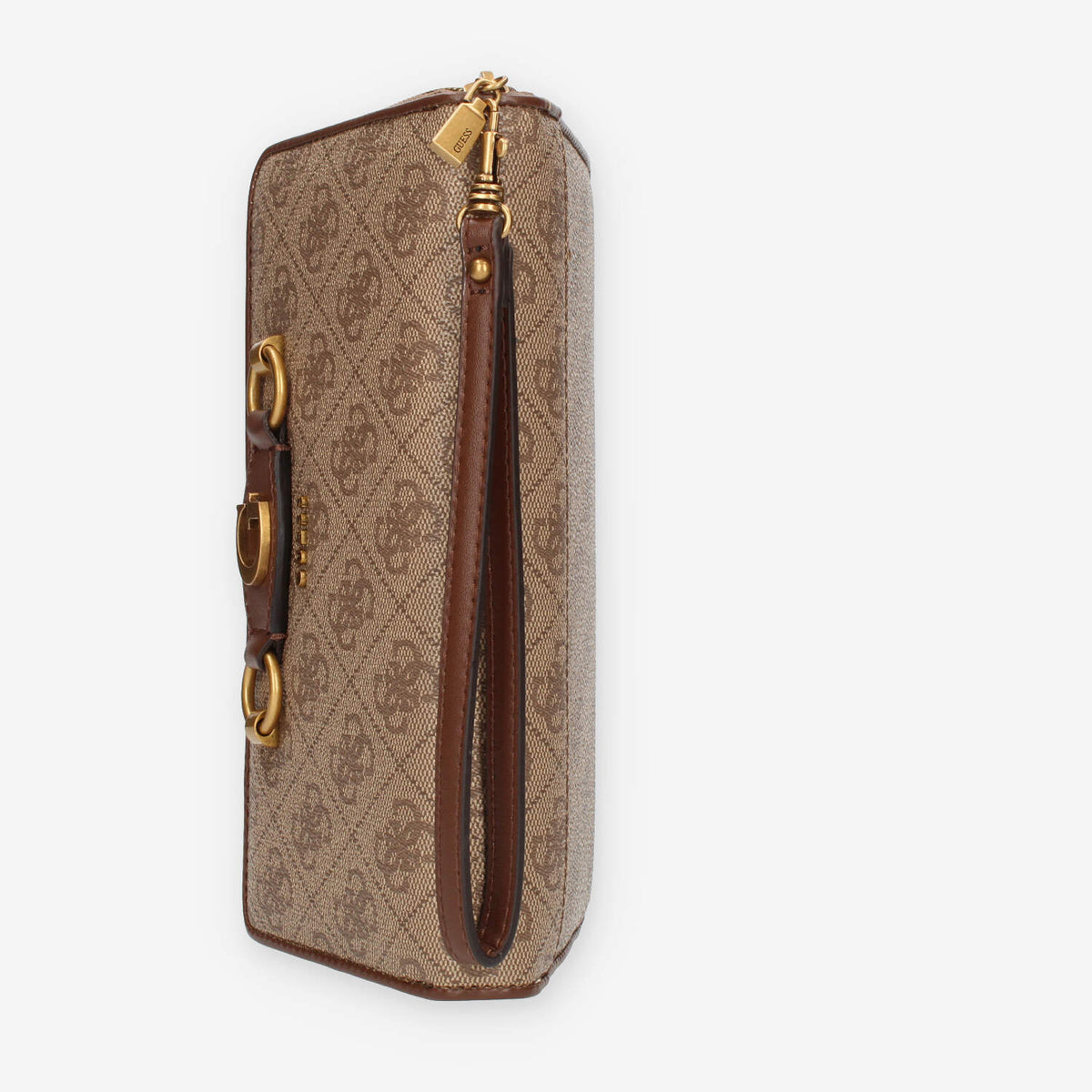 Guess Izzy portafogli marrone logato con polsiera