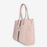 Guess Silvana Borsa modello shopping logata rosa a 3 scomparti