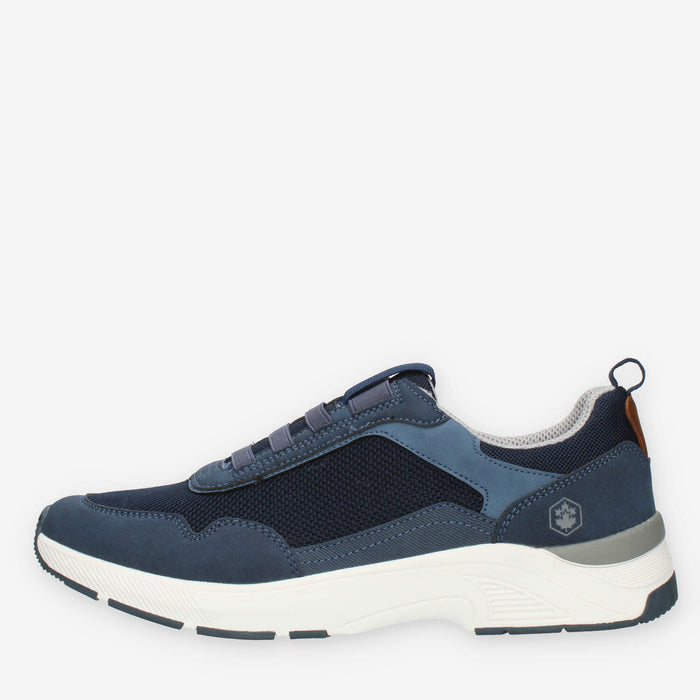 Lumberjack Travis Sneakers da uomo blu con lacci elastici