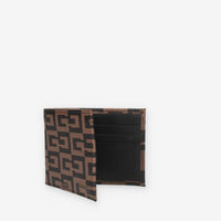 Guess Escape Flat Billfold Portafogli marrone logato da uomo