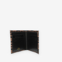 Guess Escape Flat Billfold Portafogli marrone logato da uomo