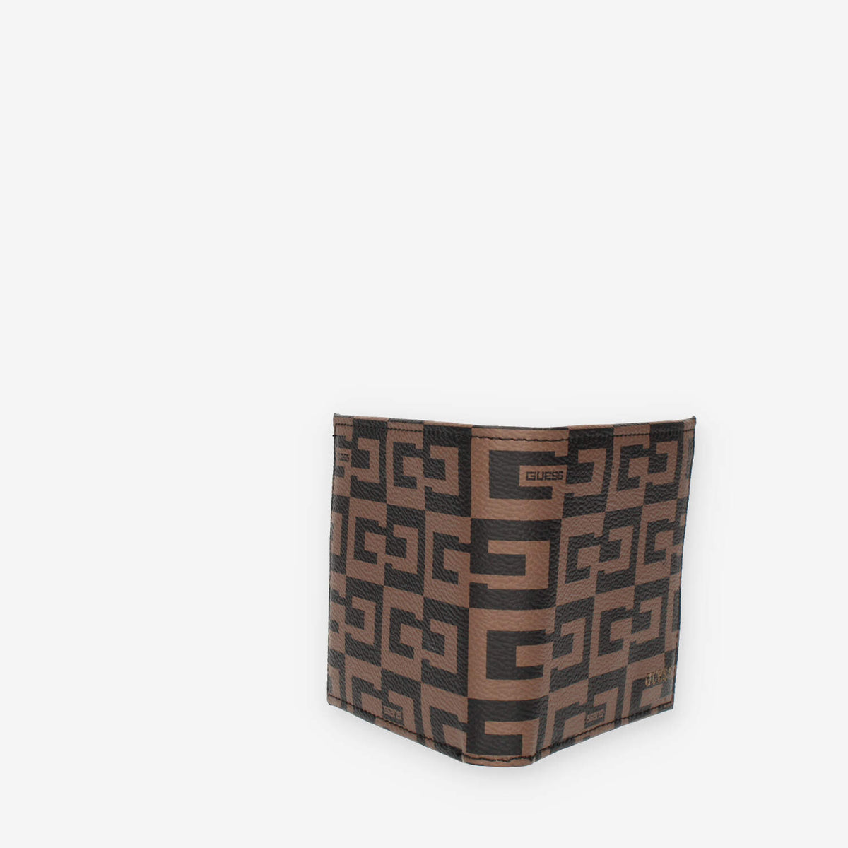 Guess Escape Flat Billfold Portafogli marrone logato da uomo