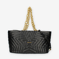 Marc Ellis Star Tote L Borsa modello shopping nera trapuntata