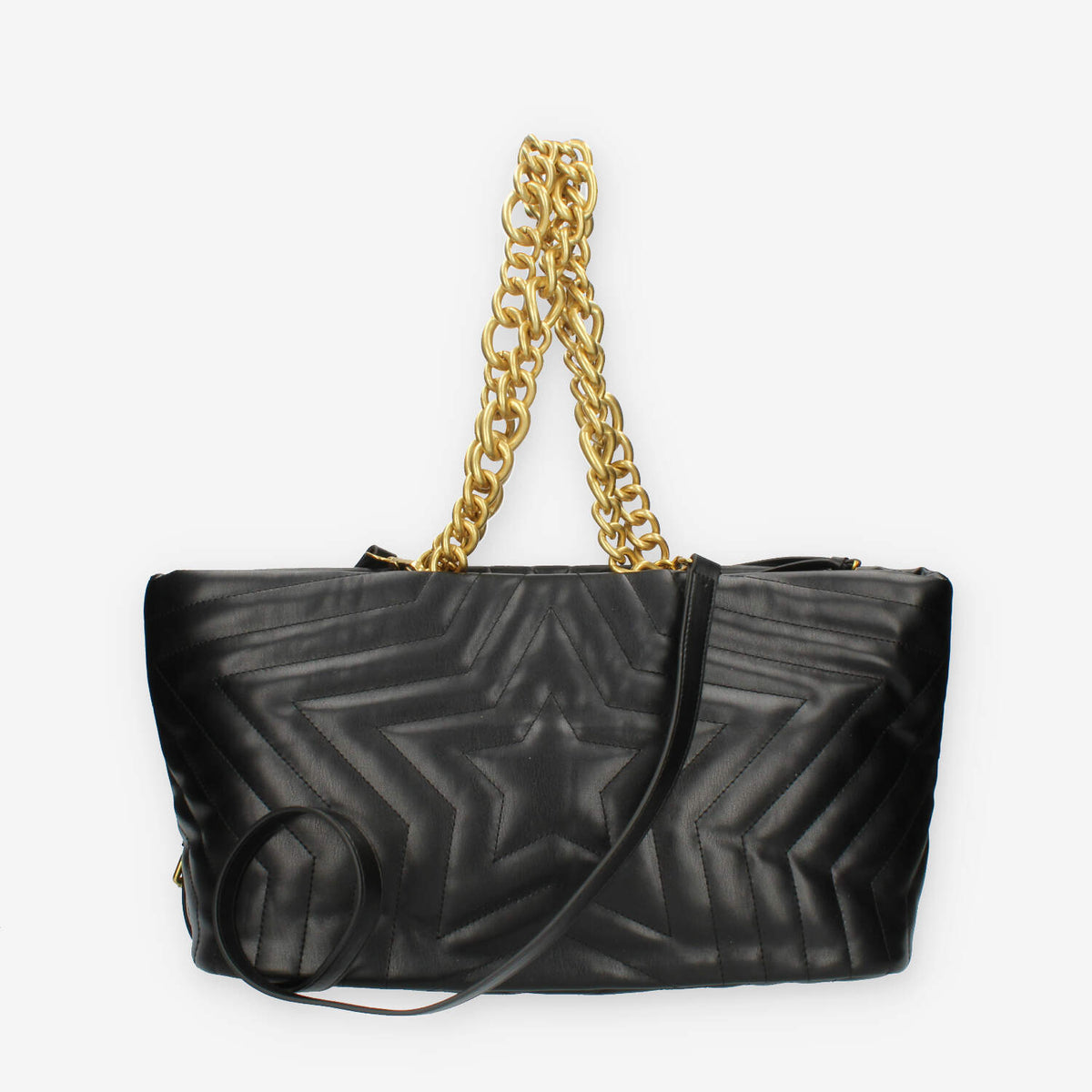 Marc Ellis Star Tote L Borsa modello shopping nera trapuntata