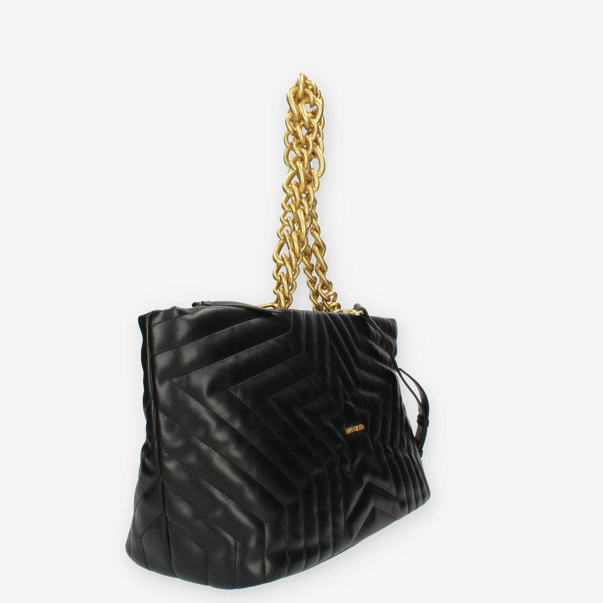 Marc Ellis Star Tote L Borsa modello shopping nera trapuntata