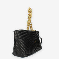 Marc Ellis Star Tote L Borsa modello shopping nera trapuntata