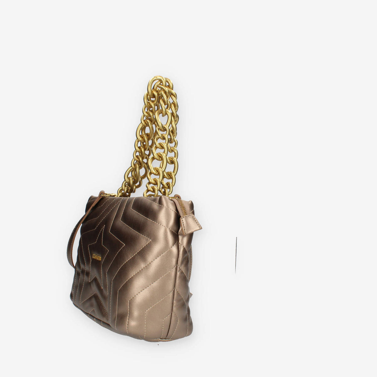 Marc Ellis Star Tote M Borsa media modello shopping bronzo trapuntata