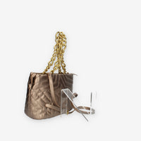 Marc Ellis Star Tote M Borsa media modello shopping bronzo trapuntata