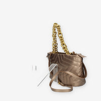 Marc Ellis Star Tote M Borsa media modello shopping bronzo trapuntata