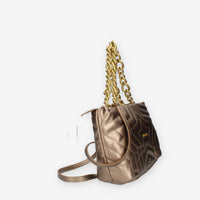 Marc Ellis Star Tote M Borsa media modello shopping bronzo trapuntata