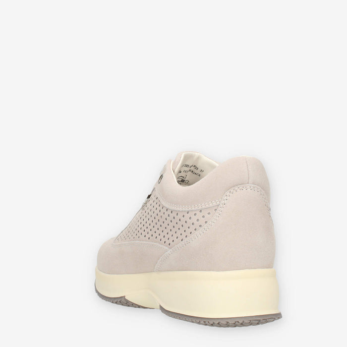 Lumberjack Raul Sneakers traforate in camoscio bianco sporco