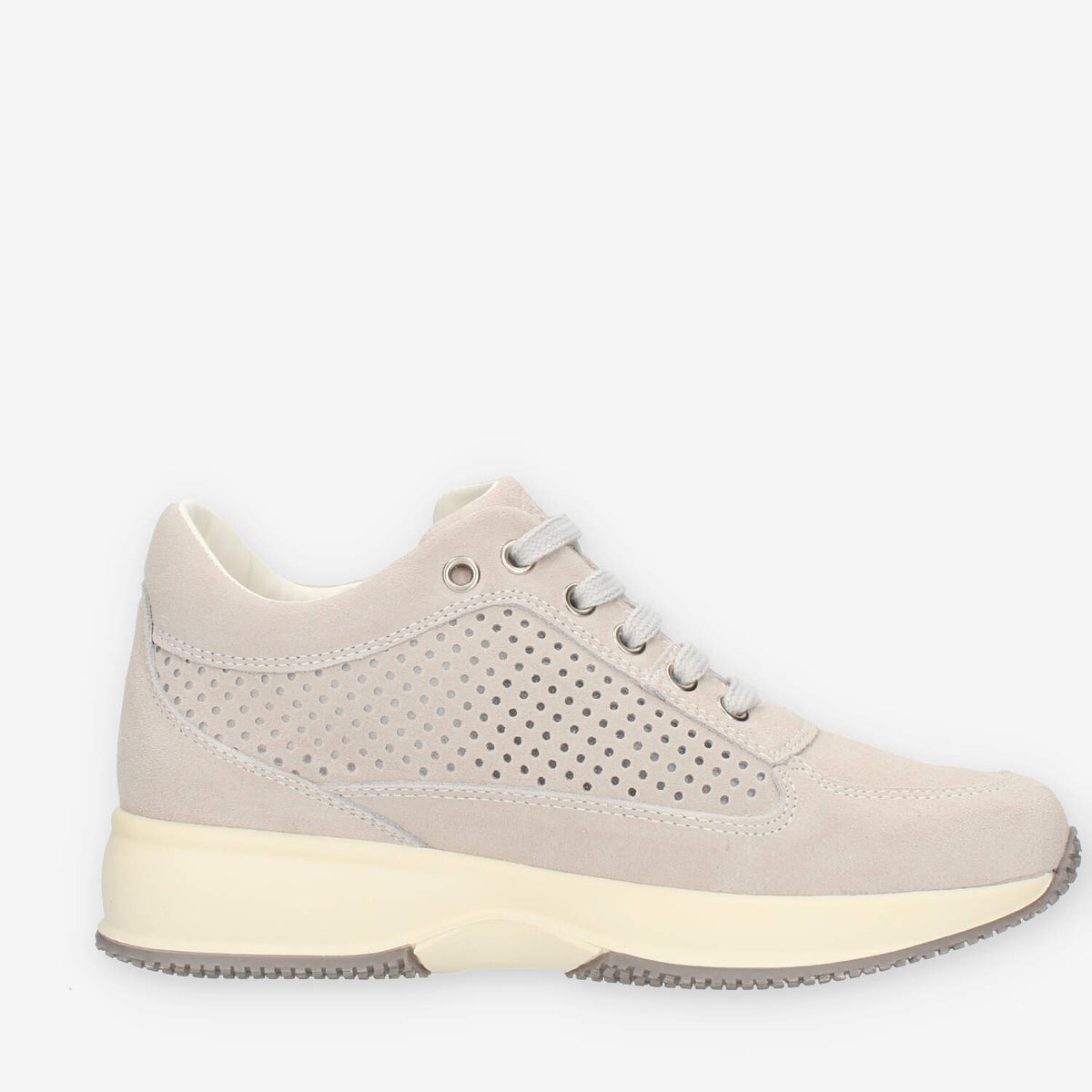 Lumberjack Raul Sneakers traforate in camoscio bianco sporco