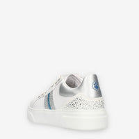 Lumberjack Gaia Sneakers da donna bianche e argento con strass