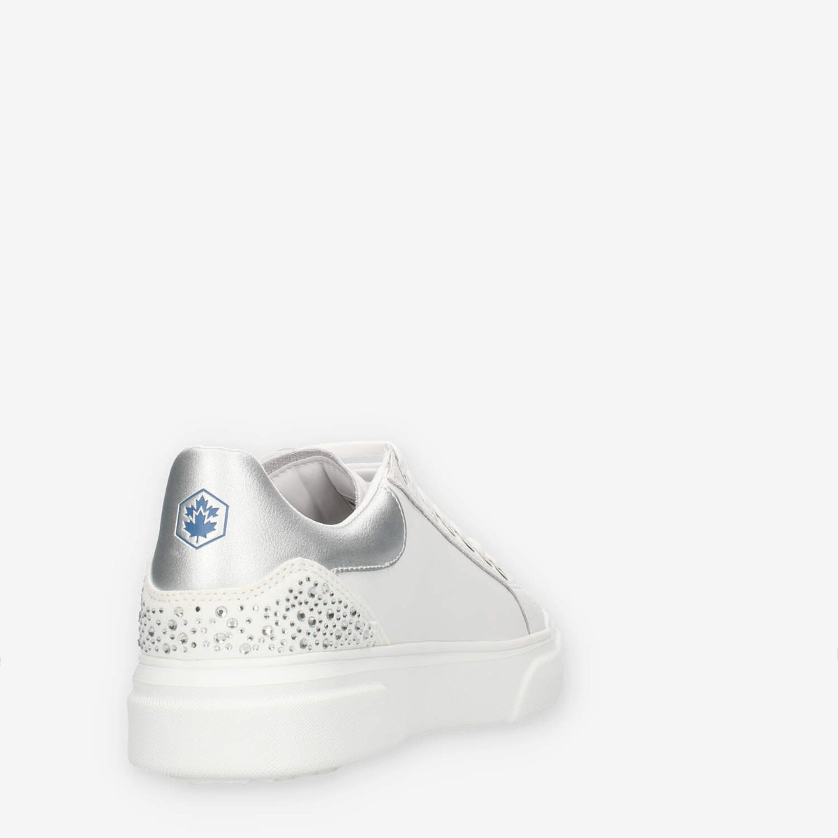 Lumberjack Gaia Sneakers da donna bianche e argento con strass