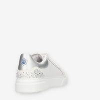 Lumberjack Gaia Sneakers da donna bianche e argento con strass