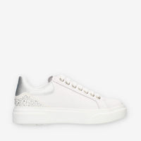 Lumberjack Gaia Sneakers da donna bianche e argento con strass