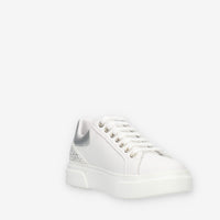 Lumberjack Gaia Sneakers da donna bianche e argento con strass