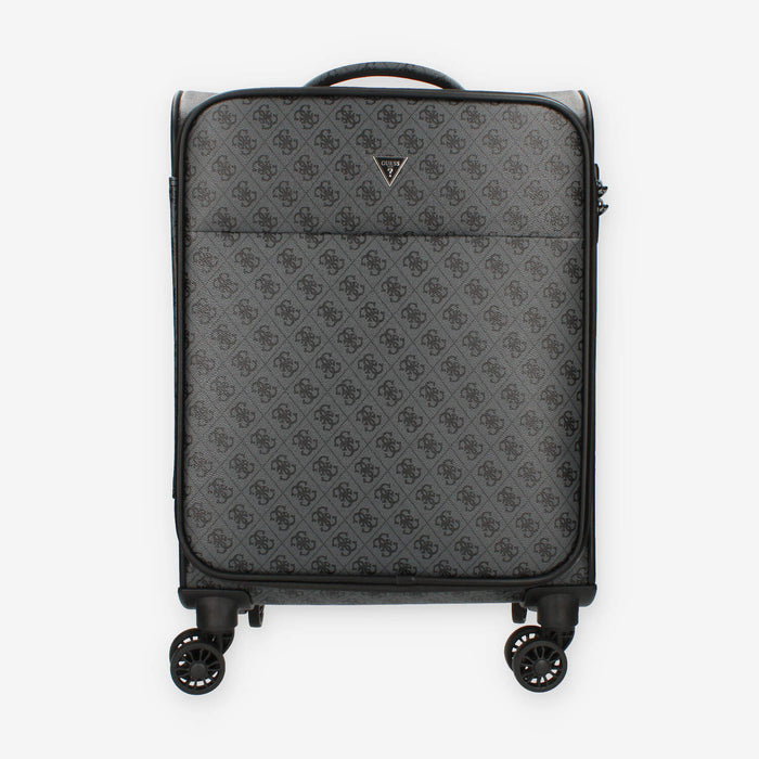 Guess Vezzola Trolley da cabina grigio logato a 4 ruote