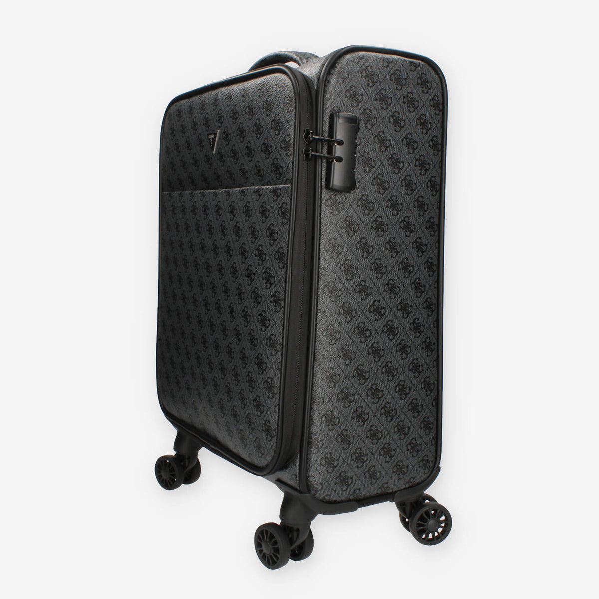 Guess Vezzola Trolley da cabina grigio logato a 4 ruote