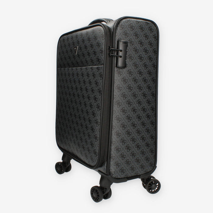 Guess Vezzola Trolley da cabina grigio logato a 4 ruote